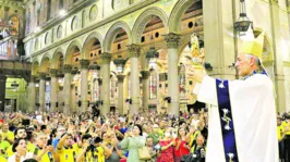 A imagem da santa ficará em exposição no presbítero da igreja, até o próximo dia 31.