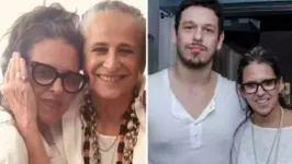 Ator João Vicente, sua mãe Gilda Midani e sua madrasta Maria Bethânia