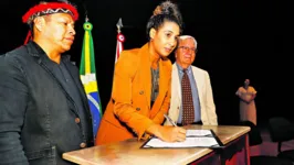 A ministra da Igualdade Racial, Anielle Franco, assinou o documento que autoriza o novo projeto