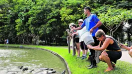 O Mangal tem diversos espaços naturais para visitação de famílias e as crianças adoram