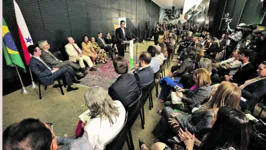 O evento de lançamento da frente reuniu ministros, governadores e autoridades em Brasília