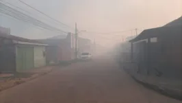 Fumaça tomou conta das ruas da Marabá Pioneira