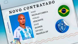 Nicolas Careca, de 26 anos, rescindiu contrato com o Guarani, após sua partidipação no Paulistão 2023.