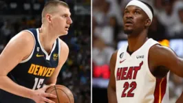 Nikola Jokic e Jimmy Butler, respectivamente, comandam Denver Nuggets e Miami Heat nas Finais da NBA.