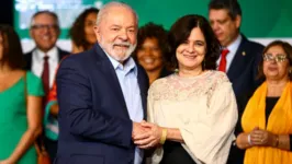 O presidente Lula e a ministra da Saúde, Nísia Trindade