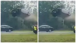 Carro estava em alta velocidade