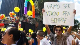 Parada LGBTQIA+ de São Paulo, que aconteceu no domingo (11)
