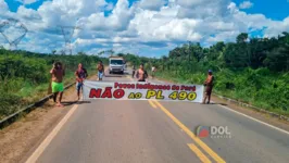 A interdição começou por volta de 14h30 desta quarta-feira (7)