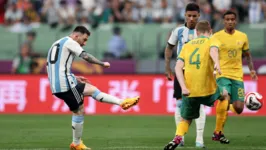 Messi faz o gol mais rápido da carreira em amistoso contra a Austrália: 1 minuto e 19 segundos.