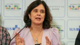 Nísia Trindade, ministra da saúde, fez o anúncio do investimento