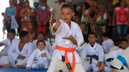 Arthur Cavalcante conquistou os títulos de Campeão Paraense 2023 nas modalidades Kata individual e Kumite Kids.