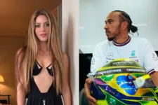 Imagem ilustrativa da notícia Shakira vai a GP e esquenta boato de romance com Hamilton