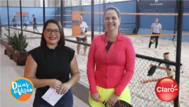 Andessa Ferreira bate um papo com a chef Ângela Sicilia sobre beach tennis.