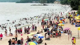 O distrito de Outeiro, em Belém, é bastante procurado por banhistas durante as férias de verão