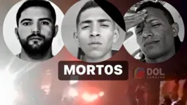 Jovens mortos durante o ataque criminoso ocorrido na noite da última segunda-feira (26)