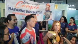 Paraense Rayanne dos Santos foi recebida com festa pelos paraenses