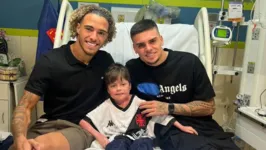 No último sábado (24), Guilherme recebeu  visita dos jogadores vascaínos, após ter passado 16 dias em coma.