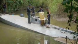 Submarino que seria usado para o crime encontrado no Pará