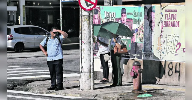 Imagem ilustrativa da notícia Calorzão dá a sensação de que a cidade vai derreter