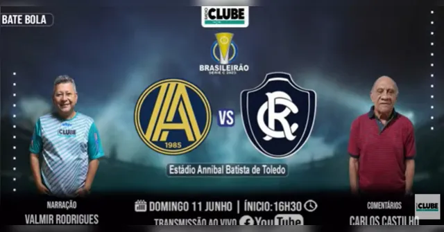 Imagem ilustrativa da notícia Tem Jogo no DOL! Ouça Aparecidense-GO X Remo