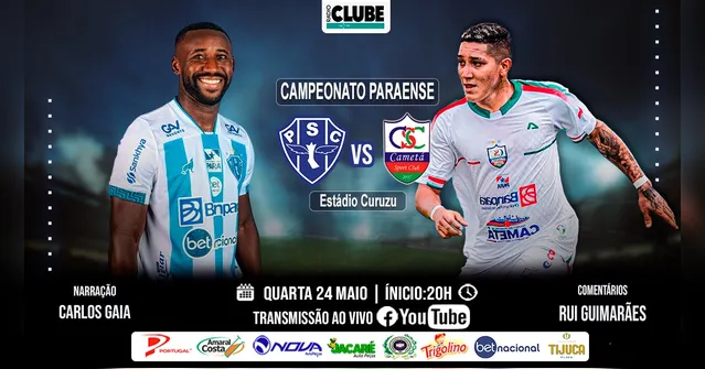 Imagem ilustrativa da notícia Tem Jogo no DOL: acompanhe ao vivo Paysandu x Cametá
