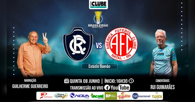 Imagem ilustrativa da notícia Tem Jogo no DOL! Ouça Clube do Remo X América-RN