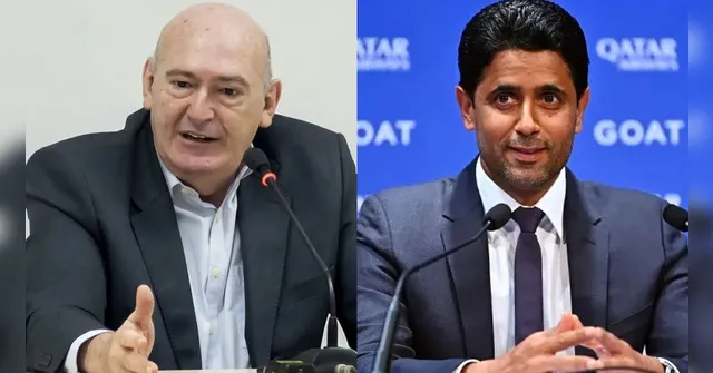 Imagem ilustrativa da notícia Presidente do Santos desconversa sobre SAF com dono do PSG