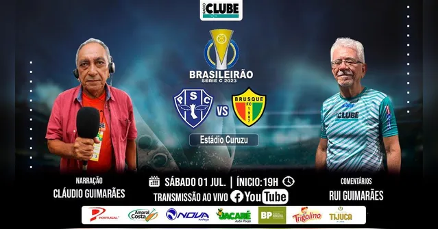 Imagem ilustrativa da notícia Tem Jogo no DOL e na Clube: ouça aqui Paysandu x Brusque