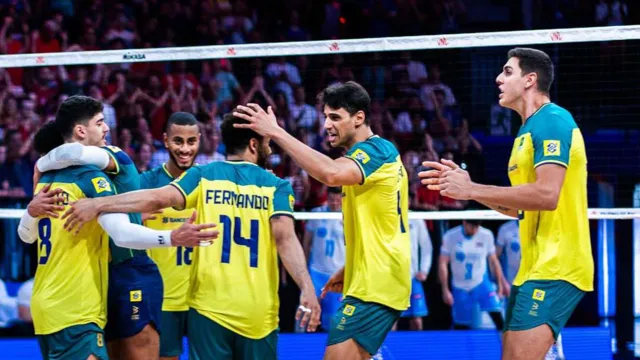 Imagem ilustrativa da notícia Brasil vence Eslovênia na Liga das Nações de Vôlei