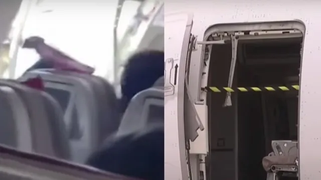 Imagem ilustrativa da notícia Homem abre porta de avião durante voo e causa pânico
