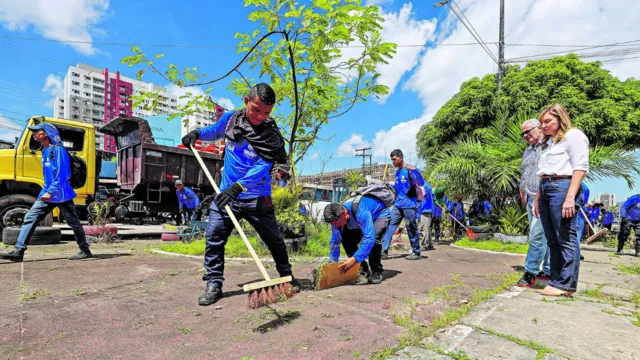 Imagem ilustrativa da notícia Estado e Prefeitura iniciam limpeza em ruas da capital