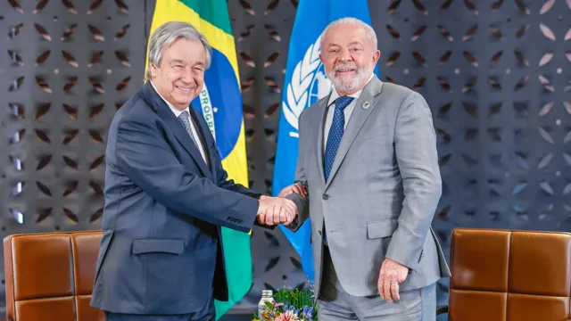 Imagem ilustrativa da notícia Lula destaca evento em Belém para secretário da ONU