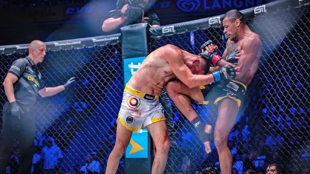 Imagem ilustrativa da notícia Vídeo mostra lutador quebrando a perna em luta de MMA