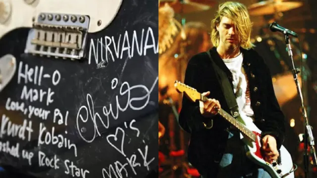 Imagem ilustrativa da notícia Guitarra do Nirvana é vendida por quase R$ 3 milhões