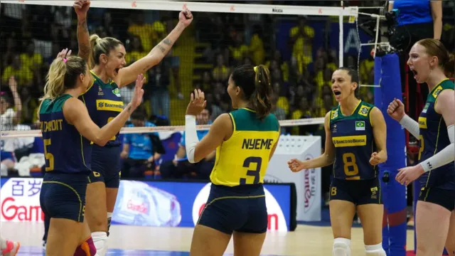 Imagem ilustrativa da notícia Brasil supera Sérvia pela Liga das Nações de vôlei feminino