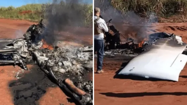 Imagem ilustrativa da notícia Perseguido pela FAB, piloto incendeia avião ao pousar no PR