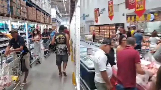 Imagem ilustrativa da notícia Picanha a R$ 29,90 causa fila longa em supermercado de Belém