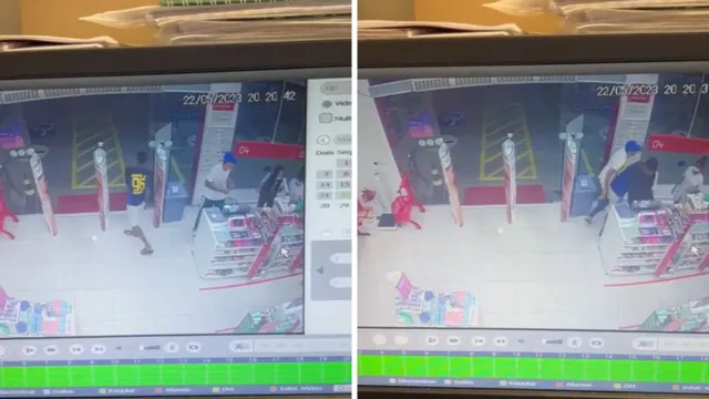 Imagem ilustrativa da notícia Vídeo mostra trio assaltando farmácia em Belém; veja!