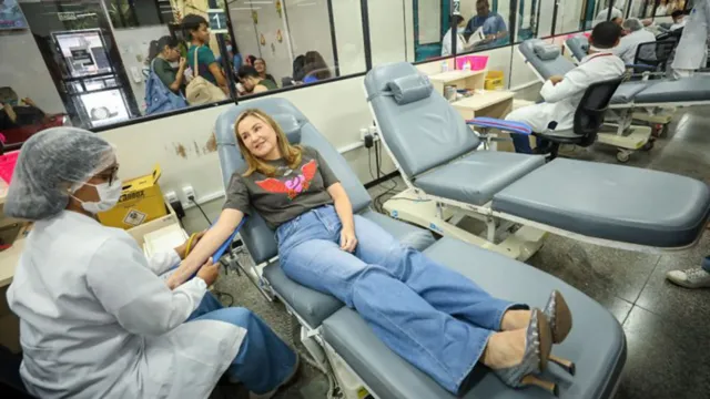 Imagem ilustrativa da notícia Vice-governadora visita Hemopa e incentiva doação de sangue
