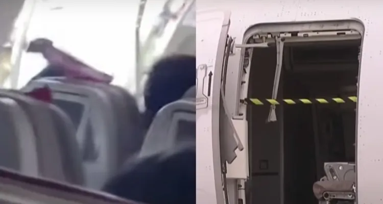 Imagem ilustrativa da notícia Homem abre porta de avião durante voo e causa pânico