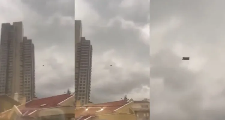 Imagem ilustrativa da notícia "Sofá voador" aparece nos céus após tempestade na Turquia