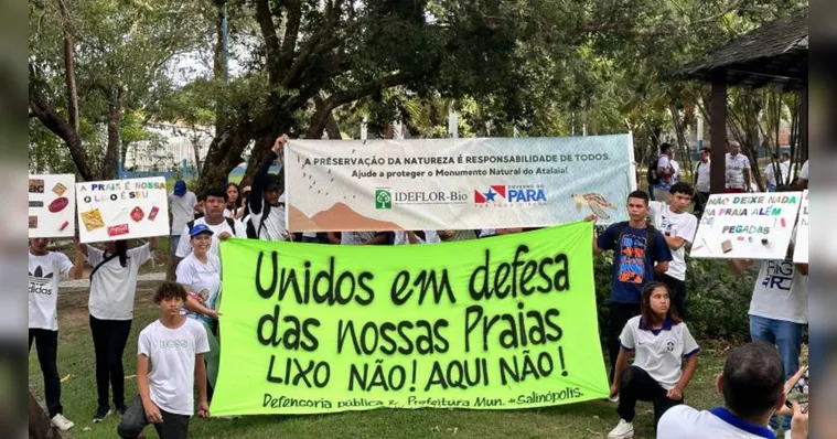 Imagem ilustrativa da notícia Caminhada fala sobre descarte de lixo nas praias de Salinas