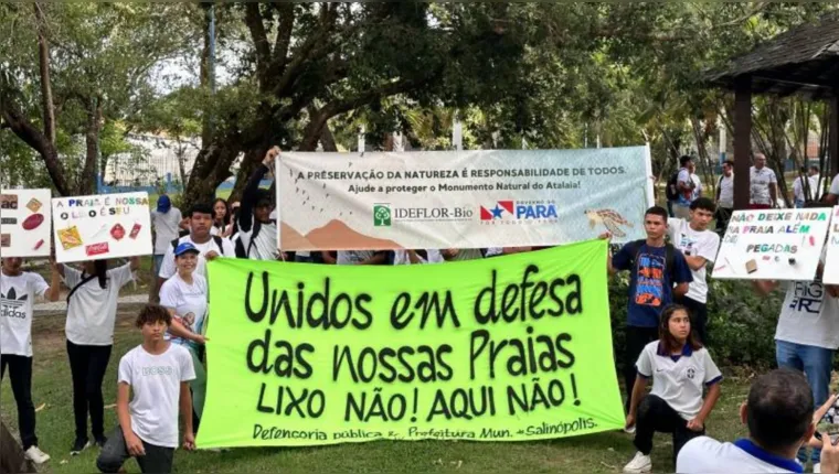 Imagem ilustrativa da notícia Caminhada fala sobre descarte de lixo nas praias de Salinas