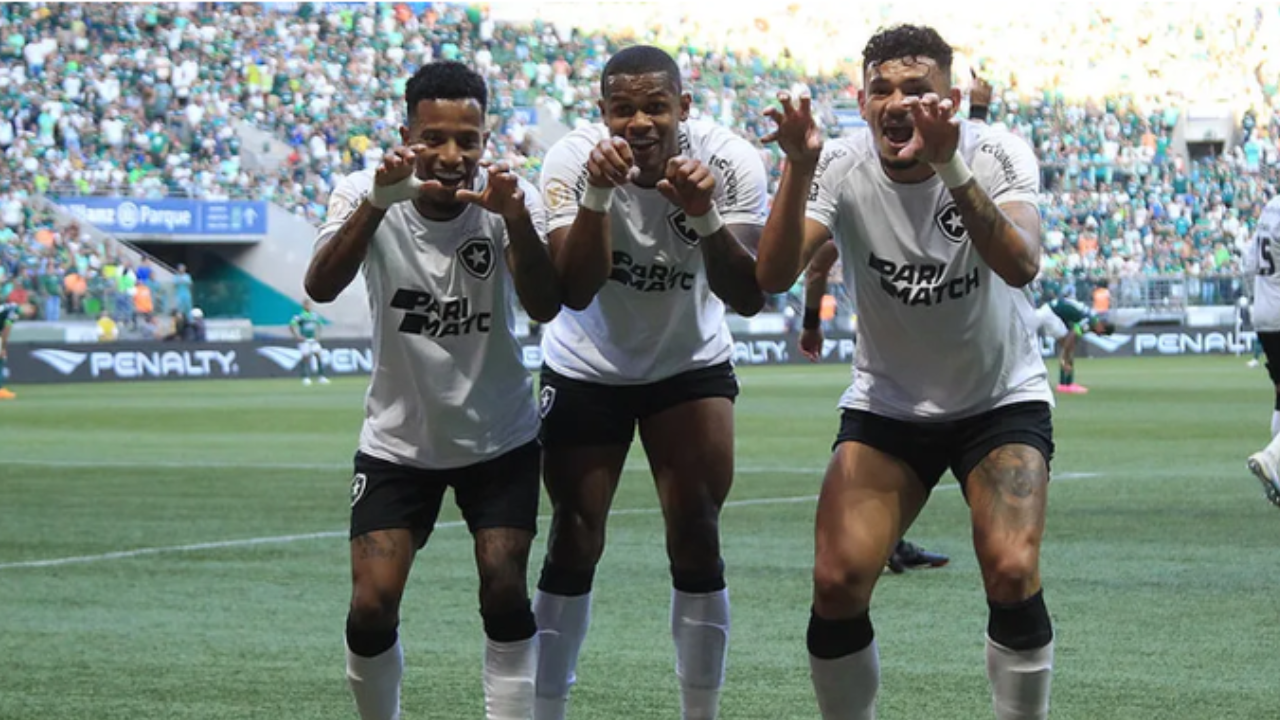 Botafogo vence Palmeiras em SP e dispara na liderança 