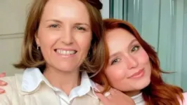 Silvana Taques e Larissa Manoela em foto feita antes de rompimento