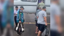 Passageiros no momento do embarque, horas antes do avião cair no Amazonas