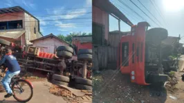 O ocorrido deixou o motorista ferido e resultou em intensos danos materiais aos moradores.