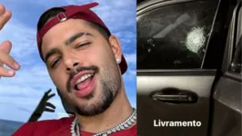 Pedro fez um post de um carro alvejado por tiros e um texto explicando o ocorrido