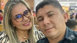 Sargento Vinholte e esposa Daniele Siqueira