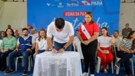 A assinatura da ordem de serviço ocorre, na tarde desta segunda-feira (11), no bairro Guanabara, em Parauapebas.